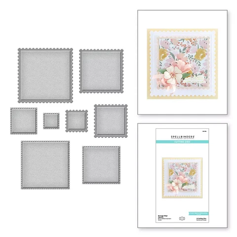 Spellbinders stanssi Postage Edge Squares