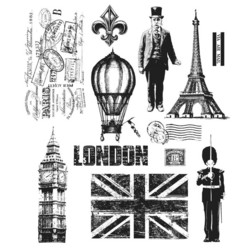 Stampers Anonymous, Tim Holtz leimasinsetti Paris To London