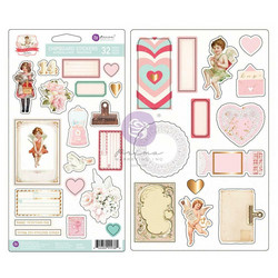 Prima Love Notes -chipboard tarrat