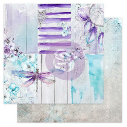 Prima Aquarelle Dreams -skräppipaperi Dragonfly Bliss