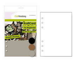 CraftEmotions KraftCard -paperipakkaus, mix, 220 g