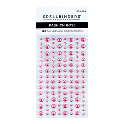 Spellbinders Color Essentials Pearl Dots -tarrahelmet, sävy Fashion Rose
