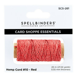 Spellbinders Hemp Cord, hamppunaru, punainen