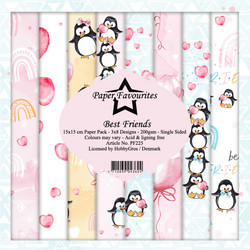 Paper Favourites Best Friends -paperipakkaus, 15 x 15 cm
