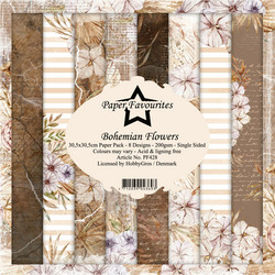 Paper Favourites Bohemian Flowers -paperipakkaus, 12