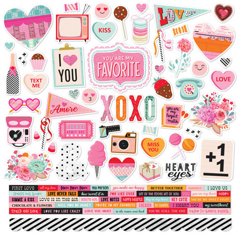 Simple Stories tarra-arkki Heart Eyes, 12
