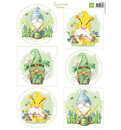 Marianne Design korttikuvat Gnomes, Garden