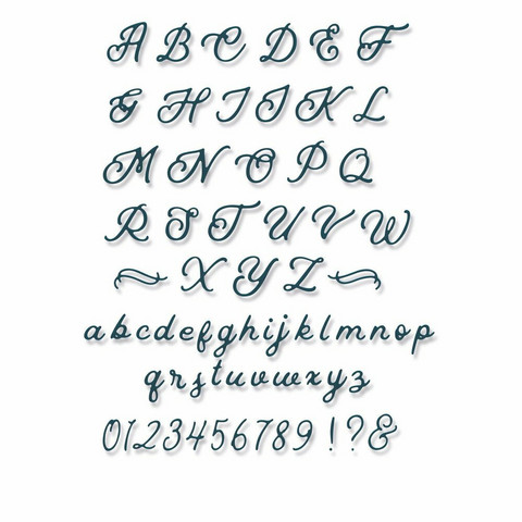 Sizzix Thinlits stanssi Scripted Alphabet