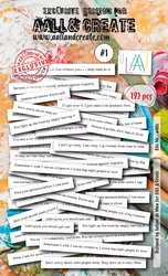 Aall & Create Ephemera die-cut leikekuvat Bite Me, white
