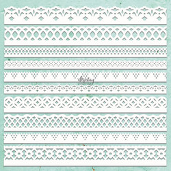 Mintay Chippies -chipboard Borders -setti