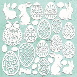 Mintay Chippies -chipboard Easter -setti