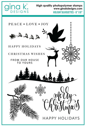Gina K. Designs leimasin Holiday Silhouettes