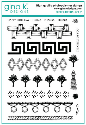 Gina K. Designs leimasin Terrific Textiles