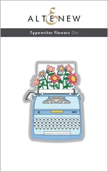 Altenew Typewriter Flowers -stanssi