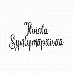 Gummiapan leimasin Iloista Syntymäpäivää