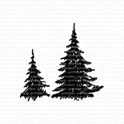 Gummiapan leimasin Pinetrees