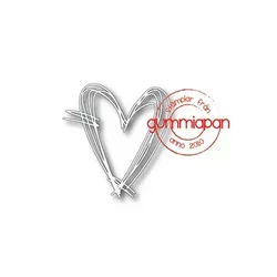 Gummiapan stanssi Sketched Heart