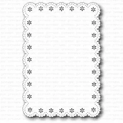 Gummiapan stanssi Flower Scallop Rectangle