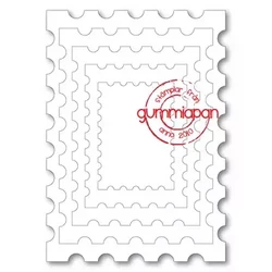 Gummiapan stanssi Postage Stamp Rectangle