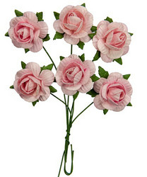 Scrapberry paperikukat Jubilee Roses, light pink