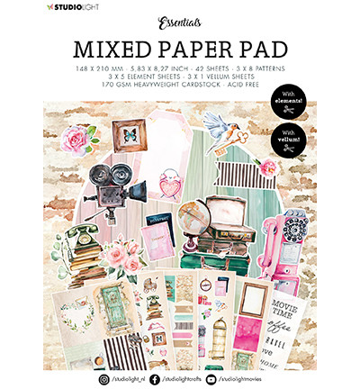 Studio Light Mixed -paperipakkaus Lovely Vintage, A5