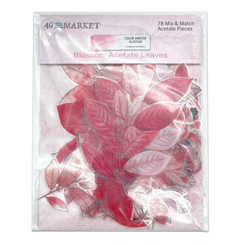 49 and Market Color Swatch: Blossom Acetate Leaves -leikekuvat