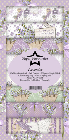Paper Favourites Lavender -paperipakkaus, Slim Line