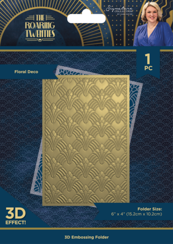 Crafter's Companion The Roaring Twenties  kohokuviointikansio Floral Deco