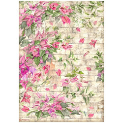 Stamperia riisipaperi Blue Dream, Bougainvillea