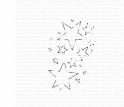 Gummiapan leimasin Frayed stars