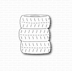 Gummiapan stanssi Stack of Wheels