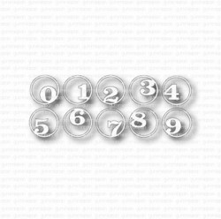 Gummiapan stanssi Numbers in Circles