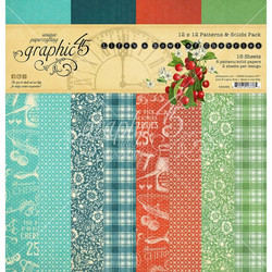 Graphic 45 -paperipakkaus Life's A Bowl Of Cherries, Patterns & Solids 12