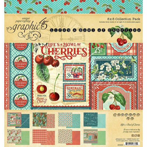 Graphic 45 -paperipakkaus Life's A Bowl Of Cherries, 8