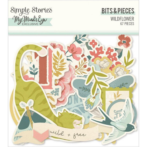 Simple Stories Wildflower, Bits & Pieces, leikekuvat