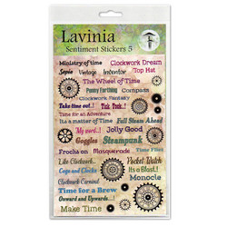 Lavinia Sentiment Stickers 5 -tarra-arkki Vintage