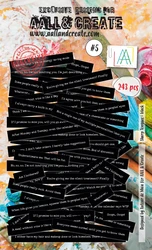 Aall & Create Ephemera die-cut leikekuvat Sharp Tongues, black