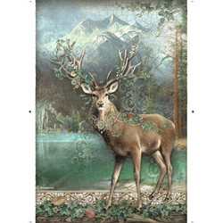 Stamperia riisipaperi Magic Forest, Deer