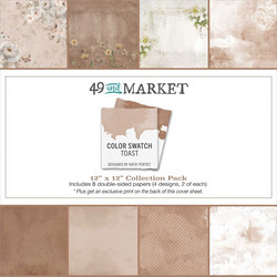 49 and Market paperipakkaus Color Swatch, Toast, 12