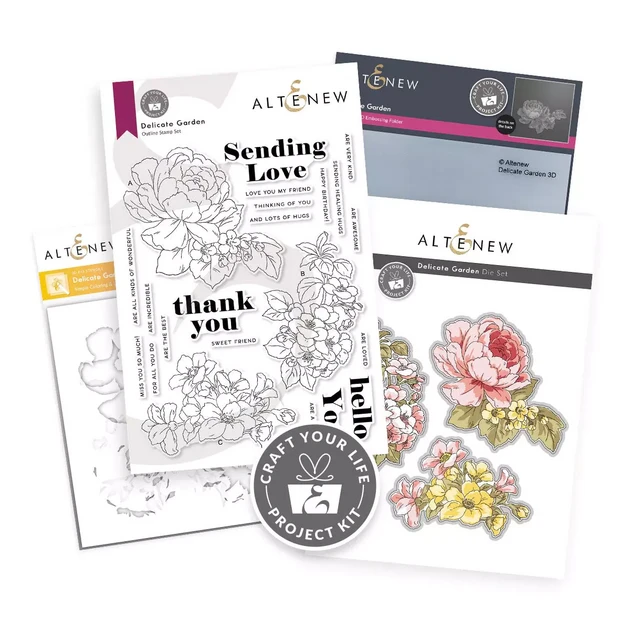 Altenew Craft Your Life Project Kit: Delicate Garden -setti - Käsitellen