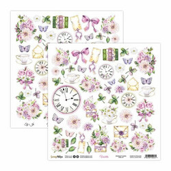 Scrapboys skräppipaperi Violetta 07