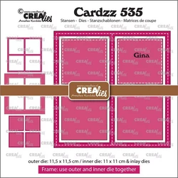 Crealies stanssi Frame & Inlay Gina 4x square