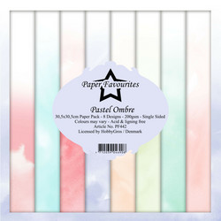 Paper Favourites Pastel Ombre -paperipakkaus, 12