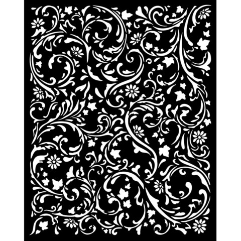 Stamperia sapluuna Magic Forest, Swirls Pattern, 20 x 25 cm