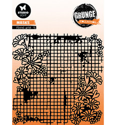 Studio Light Grunge Collection -sapluuna, Floral Grid