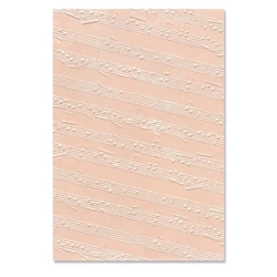 Sizzix 3D Textured Impressions kohokuviointikansio Musical Notes