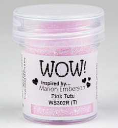 Wow! Embossing Glitters -kohojauhe, sävy Pink Tutu by Marion Emberson (R,T)