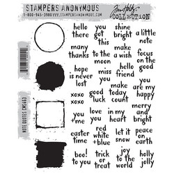 Stampers Anonymous, Tim Holtz leimasinsetti Note Quotes