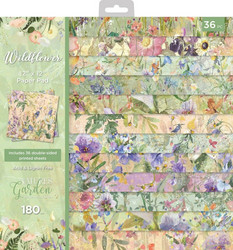 Crafter's Companion Wildflower -paperipakkaus, 12