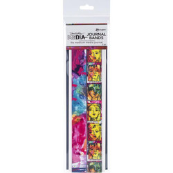Dina Wakley Media Printed Journal Bands -nauhat, medium